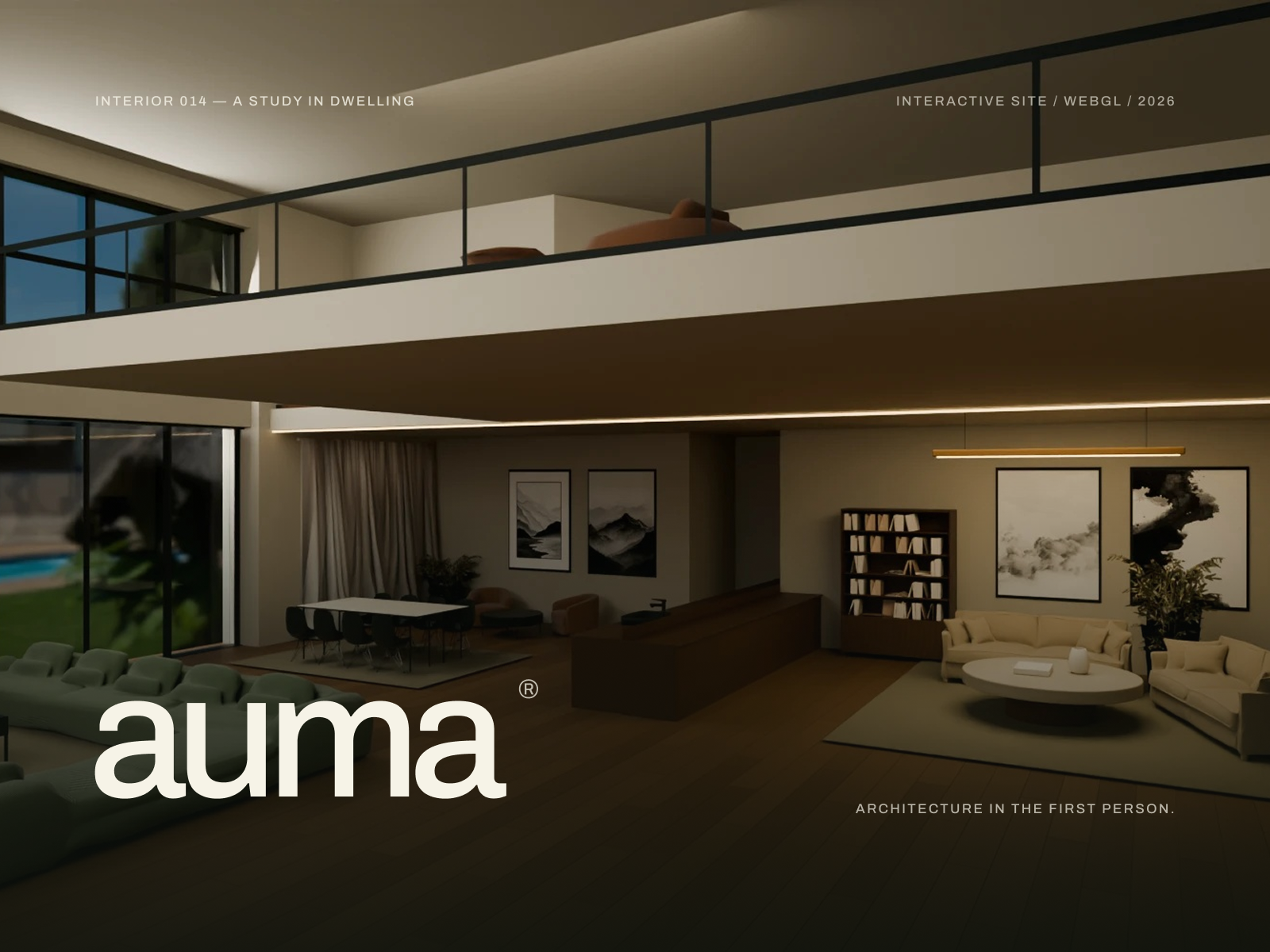 AUMA Architecture - Interactive 3D Website & UI/UX